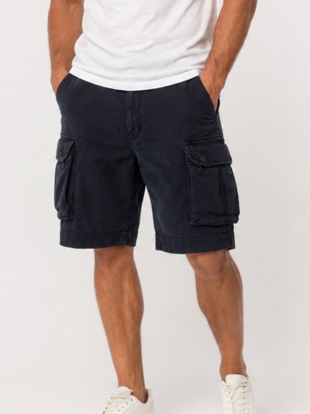 Polo Ralph Lauren Cargo Shorts Mens Size 40 Navy Blue Casual Preppy Canvas